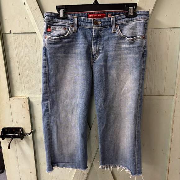 Big‎ Star Sweet Low Boot Cutoff Jean Shorts Size 30T Raw Hem - Picture 2 of 16